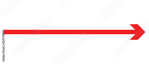 long arrow vector icon. double side left and right  straight Horizontal long arrow icon. flat style long arrow vector illustration.