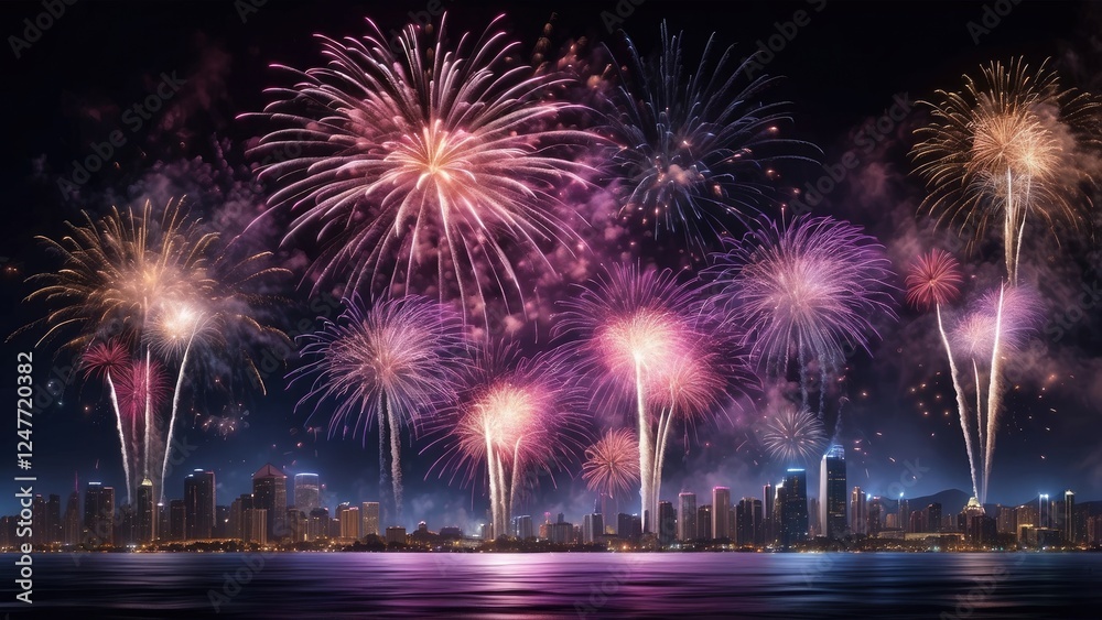 1. Horizontal Fireworks Motion Overlay for New Year (Transparent) 1. Horizontal Fireworks Motion Overlay for New Year (Transparent)