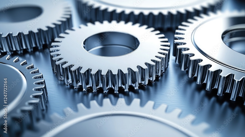 Close-up of metallic gears showcasing intricate design and precision engineering, perfect for industrial and technical themes. Close-up of metallic gears showcasing intricate design and precision engineering, perfect for industrial and technical themes.