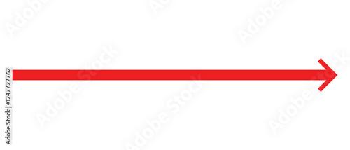 long arrow vector icon. double side left and right  straight Horizontal long arrow icon. flat style long arrow vector illustration.