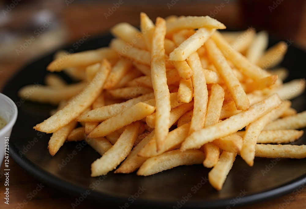 homemade pile of appetizing french fries homemade pile of appetizing french fries