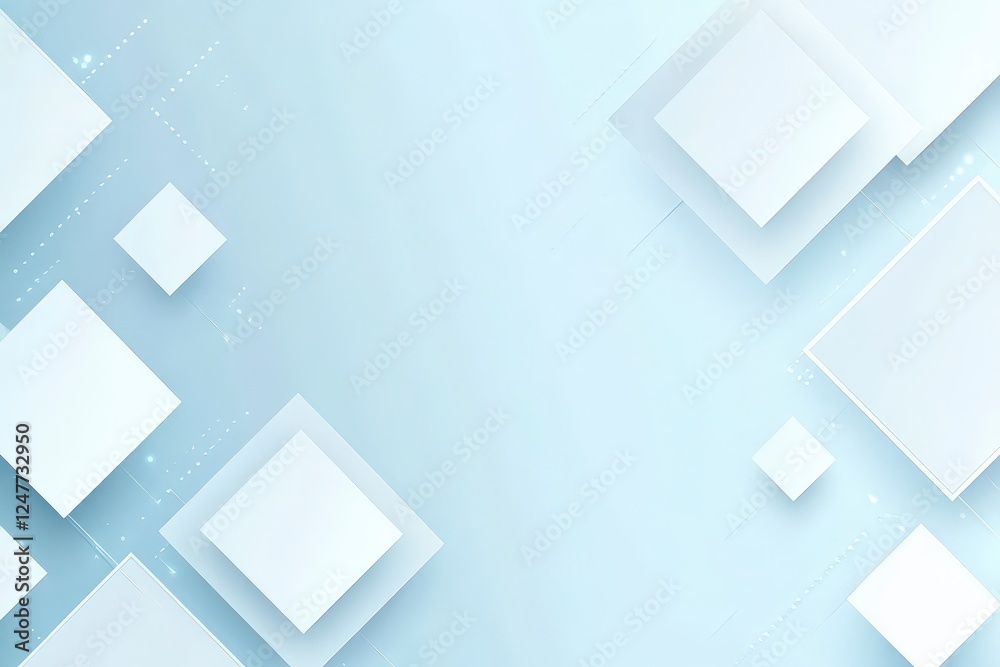 Abstract Background with Geometric Shapes in Soft Blue Tones Abstract Background with Geometric Shapes in Soft Blue Tones