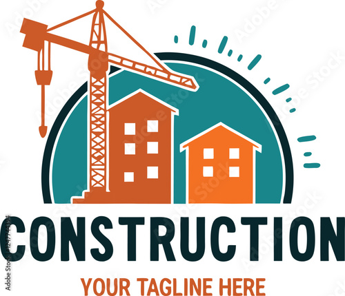construction logo, Real Estate Vector Logo Design
