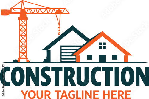 construction logo, Real Estate Vector Logo Design
