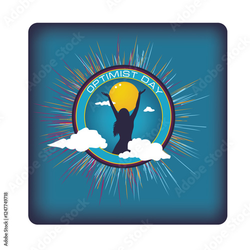 Sticker for Optimist Day