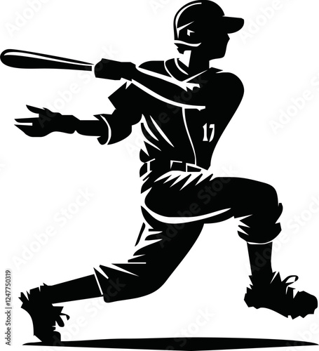 baseball player calling shoot with a white background