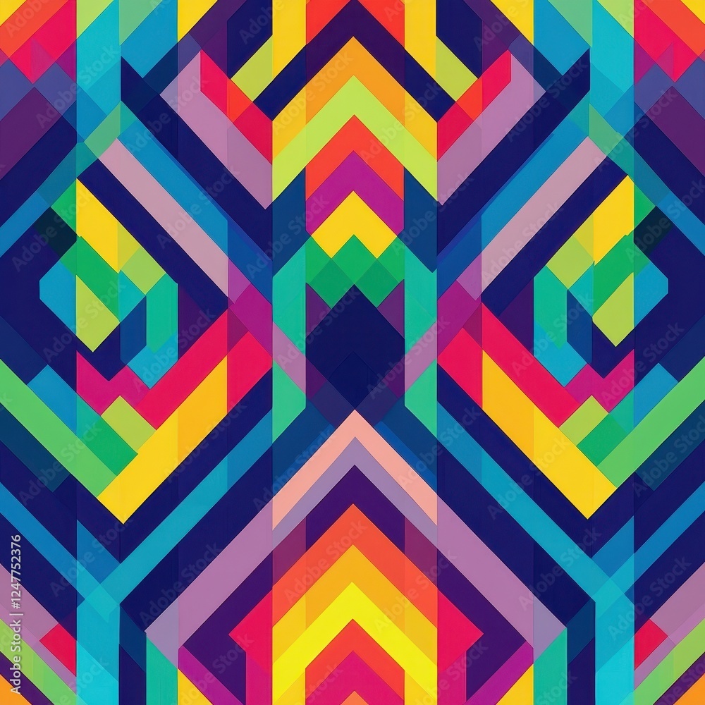 Abstract Colorful Geometric Pattern Design Abstract Colorful Geometric Pattern Design
