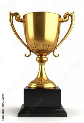 Wallpaper Mural Golden Trophy on Black Base Torontodigital.ca