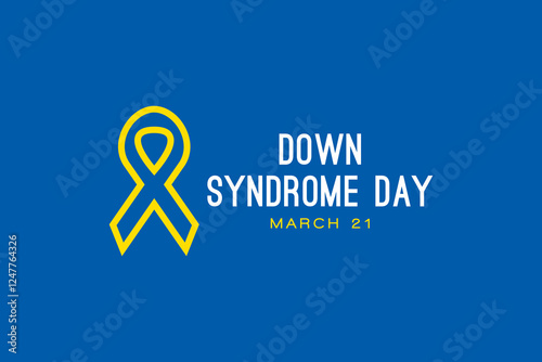 Creative Down Syndrome Day Logo and Illustration Template