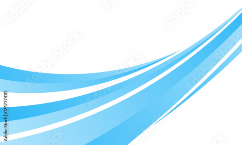 Abstract blue wavy background. Graphic design banner pattern background template. dynamic curve shape design. trendy