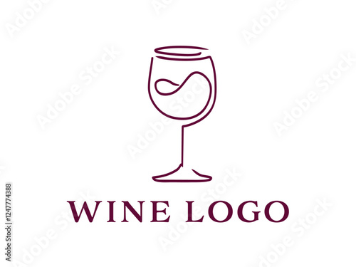 Modern Wine Bar Logo Elegant chic trendy elegant  branding classy sophisticated Minimalist Design 