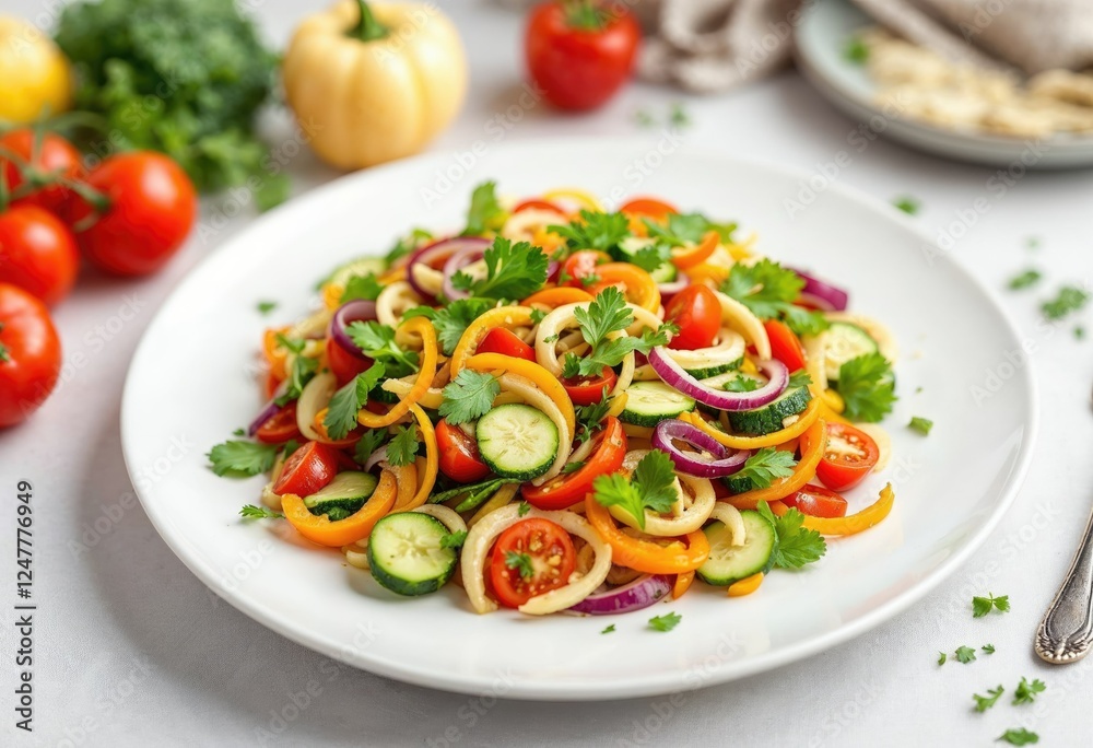 flay lay of healthy vegetables on plate flay lay of healthy vegetables on plate
