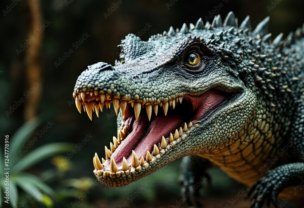 dinosaur with crocodile head dinosaur with crocodile head