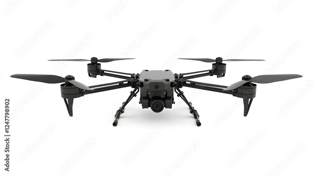 drone with animated rotors flying straight ahead drone with animated rotors flying straight ahead