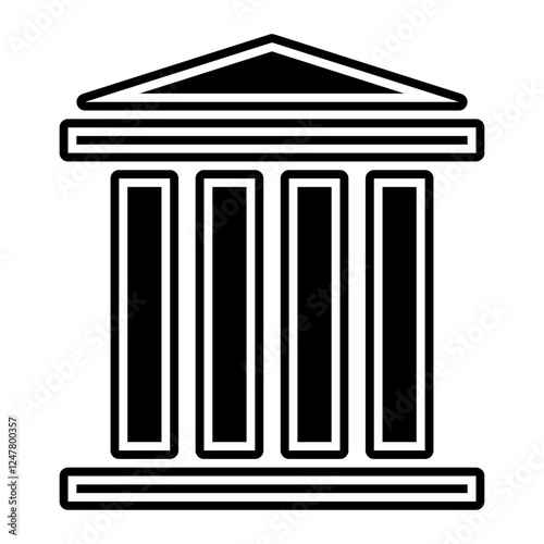 courthouse glyph icon
