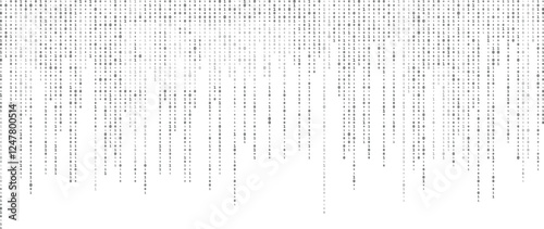 Binary code zero one abstract matrix white background with binary computer code.