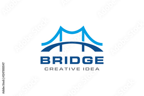 Creative Bridge Concept Logo Design Template