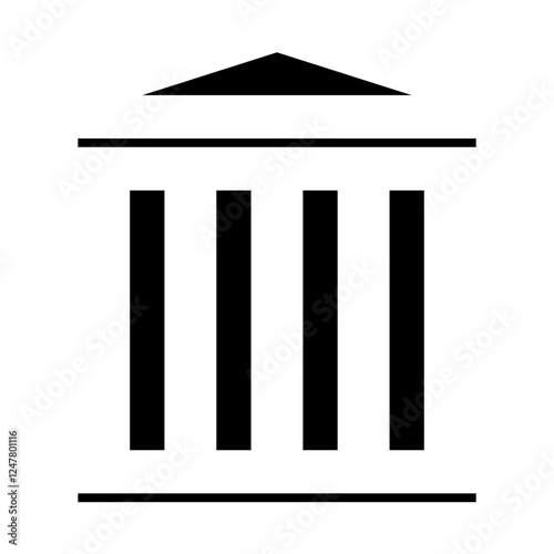 courthouse solid icon