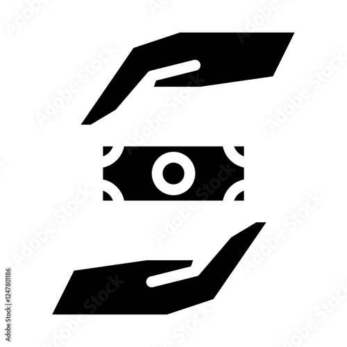 keep out of money solid icon