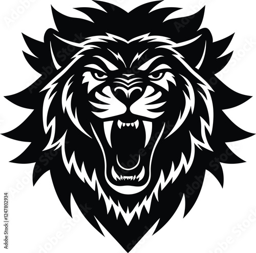 lion head vector