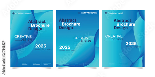 Set of colorful cover design template. Modern gradient shapes background for poster, banners, flyer, brochure and page layout other.