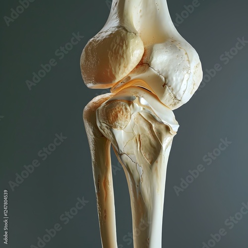 Detailed Anatomy of a Knee Joint Cartilage Structure