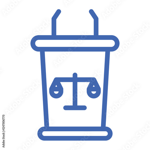 defendants podium color icon