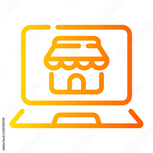 marketplace Line Gradient Icon