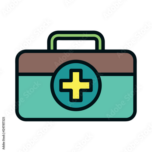 First aid medical kit illustration