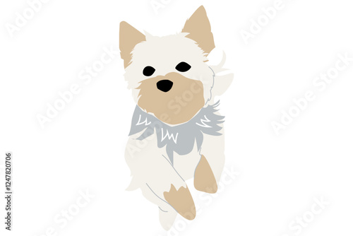 犬　イラスト　シンプル　カラー