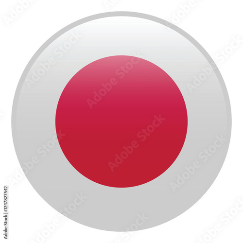 Free Download Japan flag. Japan circle flag 3d logo icon computer vector illustration design - GFXLoad