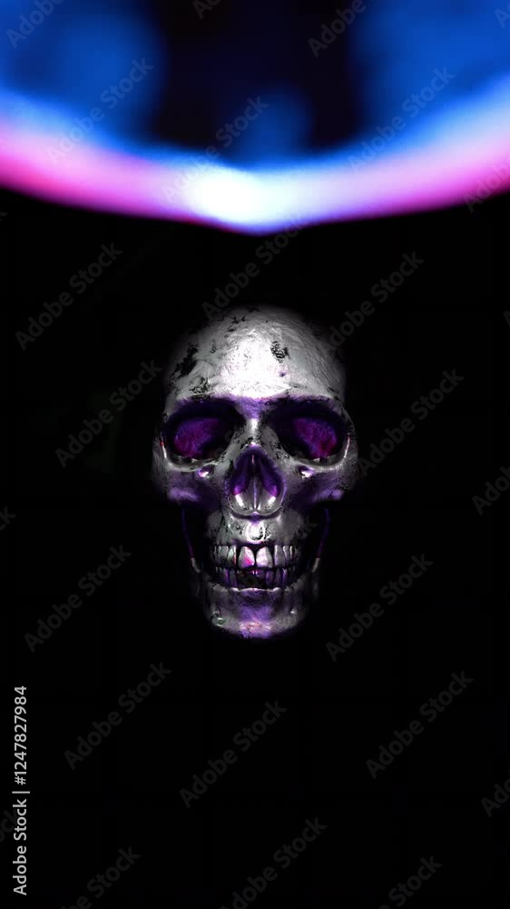 Dark Elegance – Skull and Blooming Roses Dark Elegance – Skull and Blooming Roses