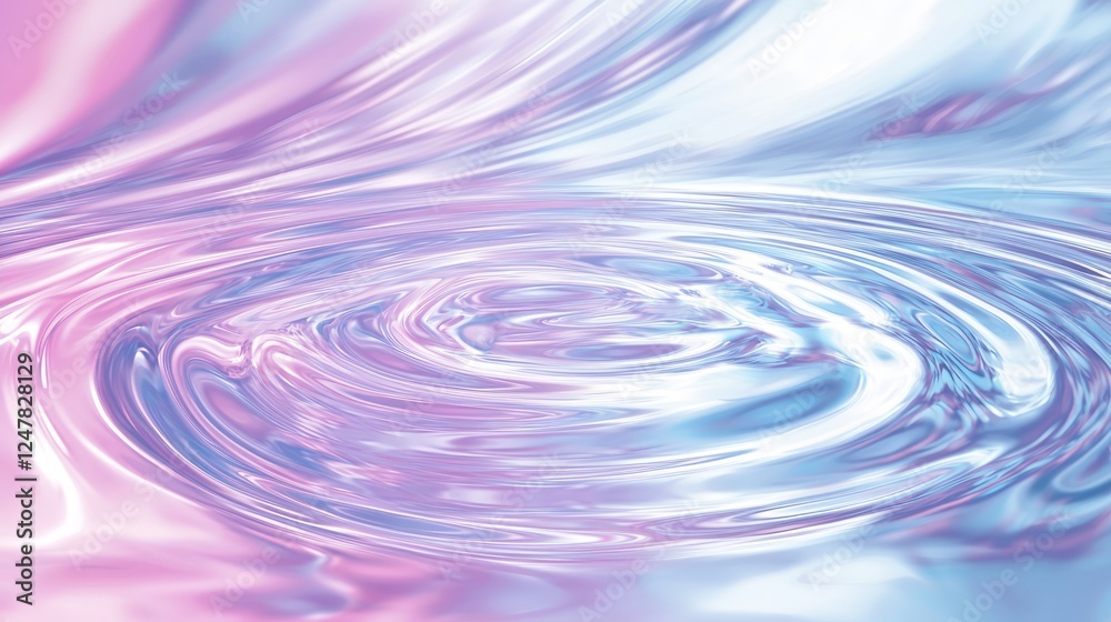 Neon Swirling Fractal Patterns Reflected in Water - Cinematic Ultra-Detailed Image