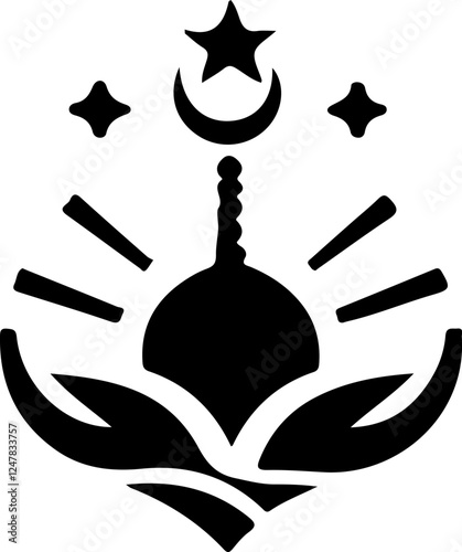 vector sketch, illustration, silhouette, logo icon, mascot symbol, religious and cultural symbolism 