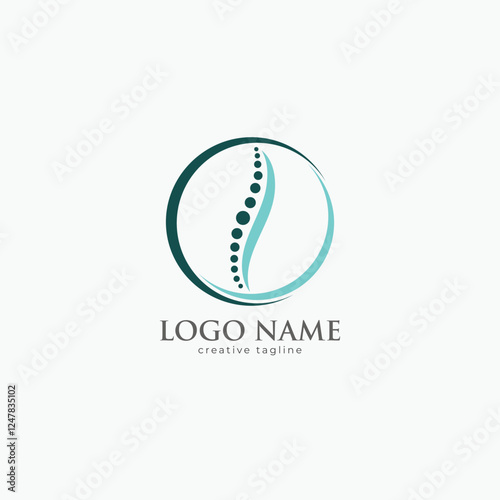 Spine logo design vector template