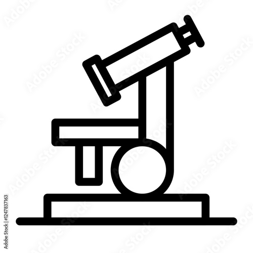 microscope line icon