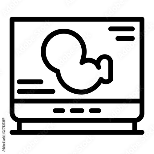 ultrasound view line icon