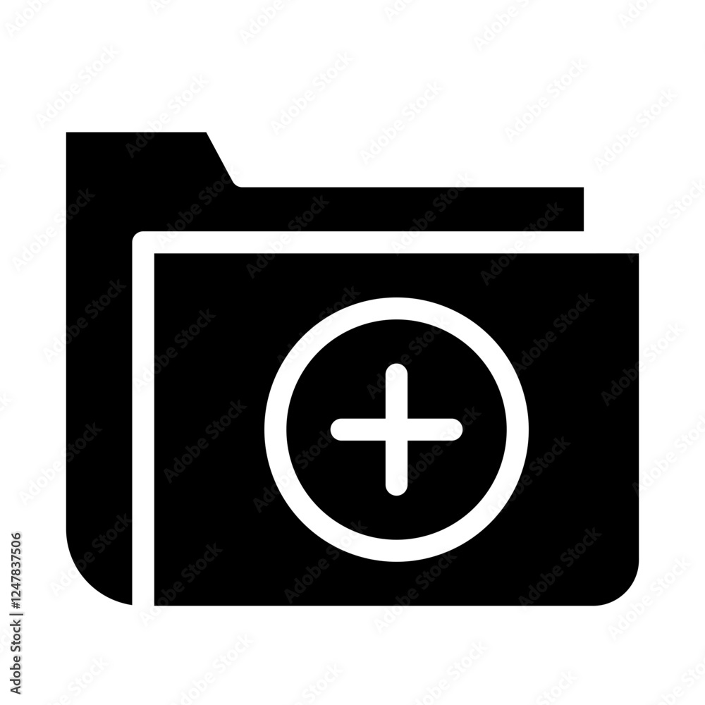 Fototapeta premium health file solid icon