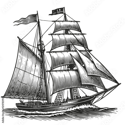 old sailing ship