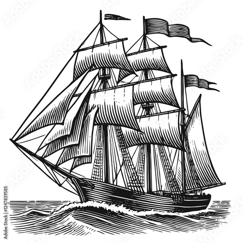 old sailing ship