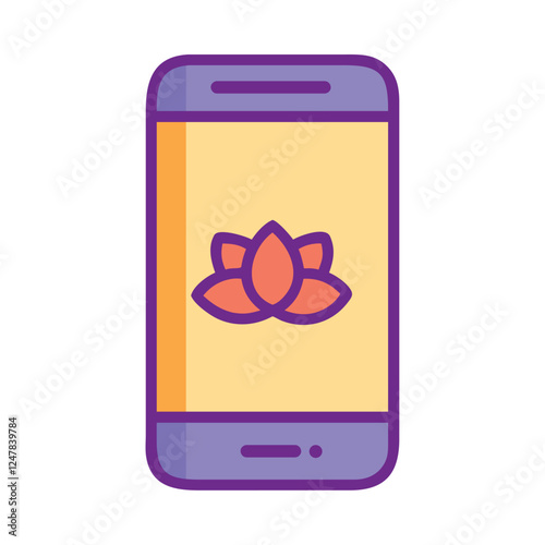 Spa mobile app illustration