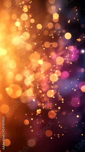Festive bokeh lights, celebration background, holiday design
