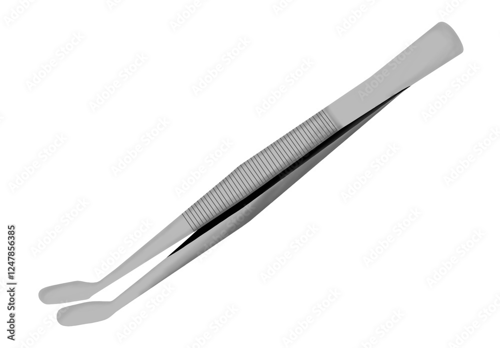 Laboratory forceps vector design for science material Laboratory forceps vector design for science material