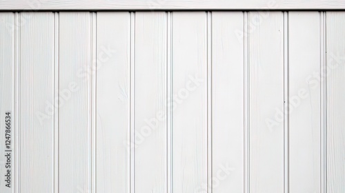 Close-up of painted vertical wooden planks.  A smooth, light gray,  unadorned,  vertical paneling.  Perfect for backgrounds. photo