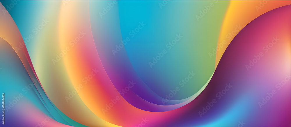 Obraz premium abstract background with rainbow