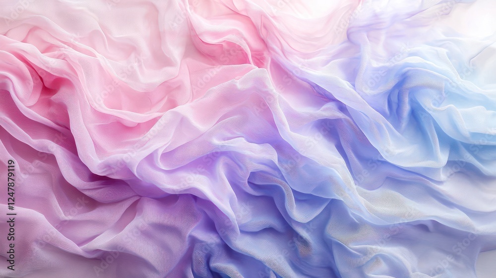 Obraz premium Pastel Dream: A Symphony of Draped Fabrics in Soft Hues