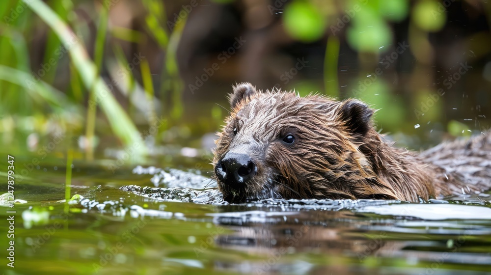 Beaver architect designing eco-friendly dams Beaver architect designing eco-friendly dams
