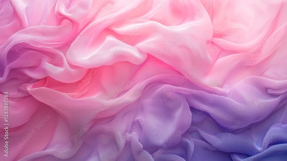 Obraz premium Pastel Dream: A Symphony of Pink and Purple Silk