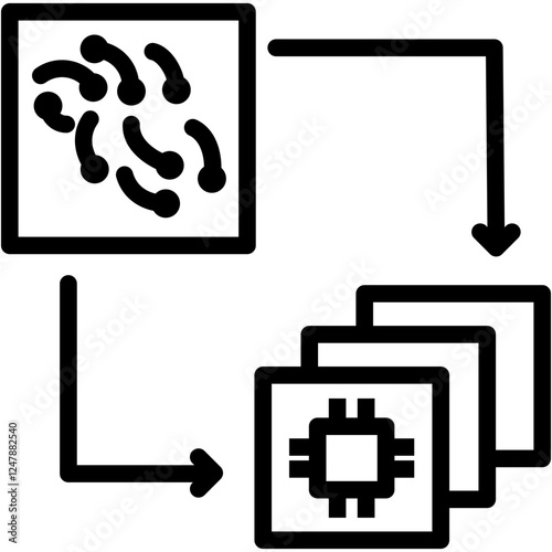 Dimensionality Reduction Icon