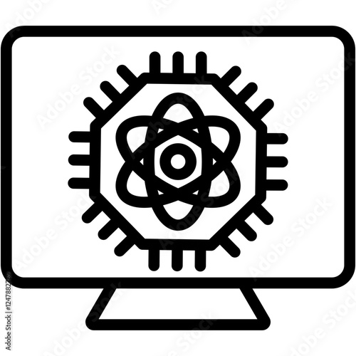 Quantum Computing Icon